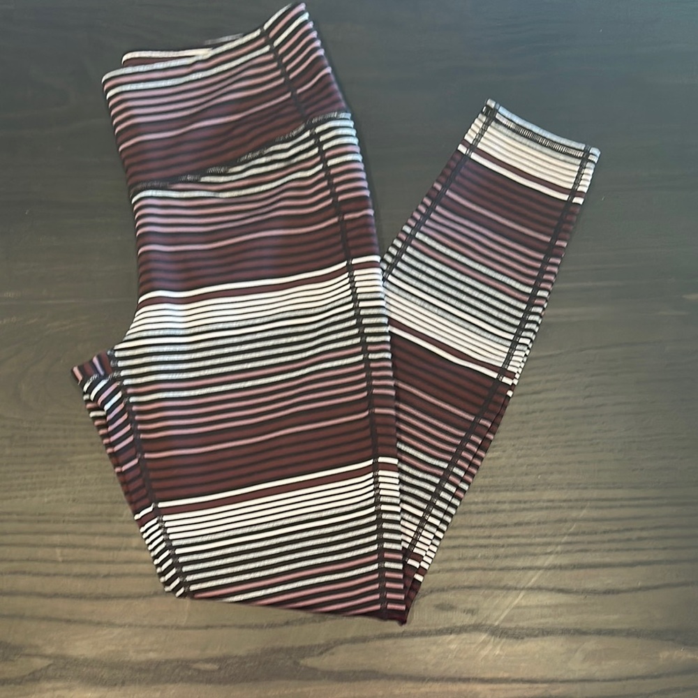 Striped Athleta Leggings